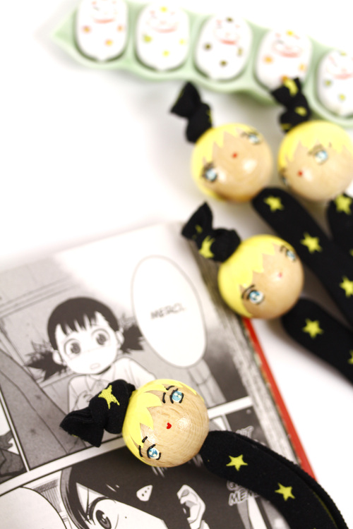 (image pour) Gros Marque Page Elastique Manga Etoile Jaune